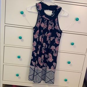 Navy/Pink/White Dress